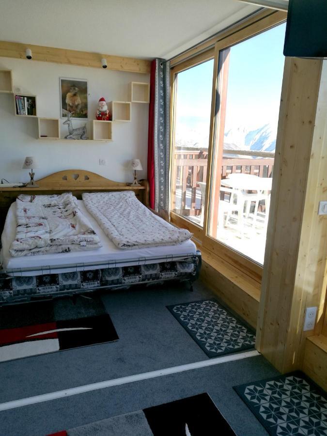 Appartement d'une chambre a La Plagne Aime 2000 a 100 m des pistes avec vue sur la ville et terrasse amenagee Macot-la-Plagne Extérieur photo